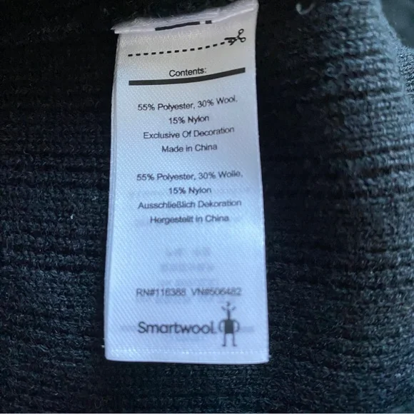 Smartwool Shadow Line V-Neck Ribbed Wool Sweater - S - Picture 12 of 13